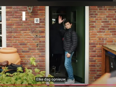 Fotoshoot vader zoon voor bouw en infrasector