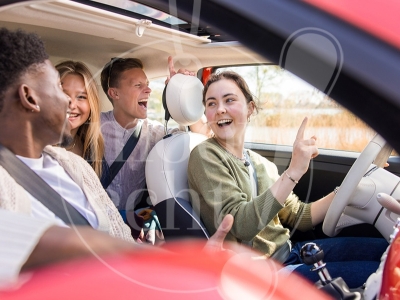 Fotoshoot jongeren na het rijbewijs